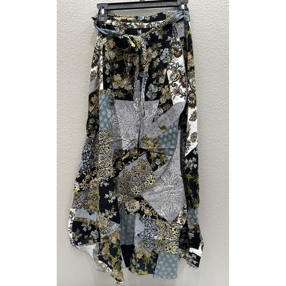 RAGA Anthropologie Floral Patchwork Maxi Skirt Size Medium MSRP $170